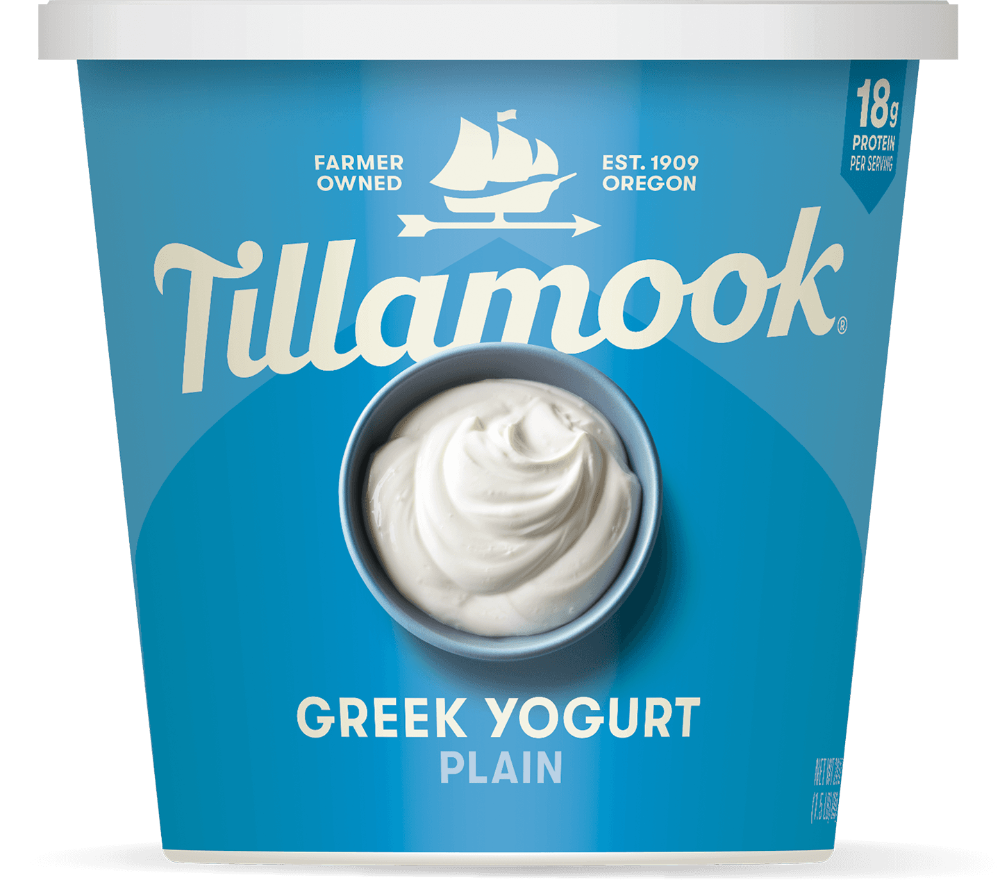 Plain and simple greek yogurt tub new pdp image april 2025