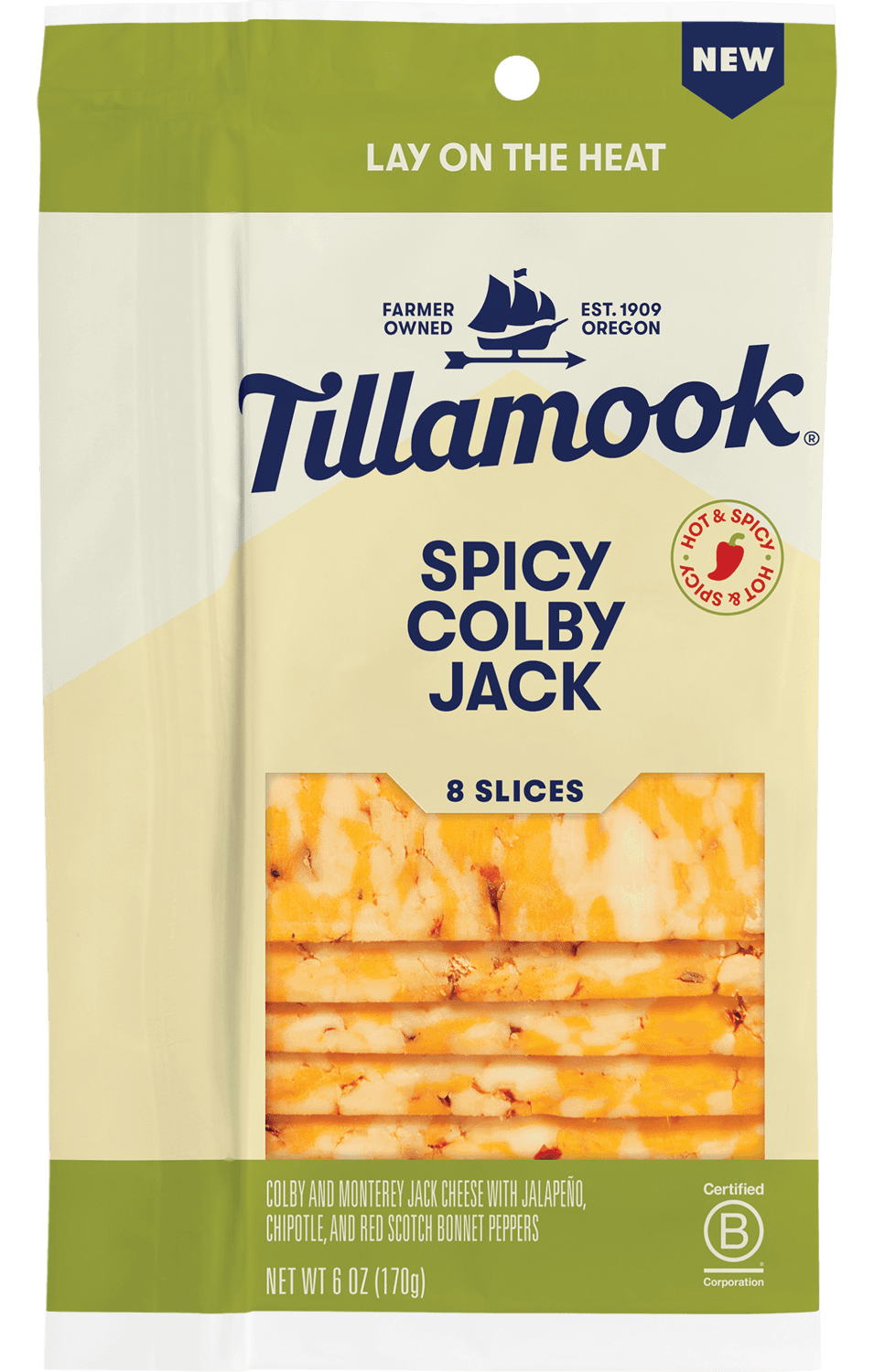 Tillamook Spicy Colby Jack Cheese Slices