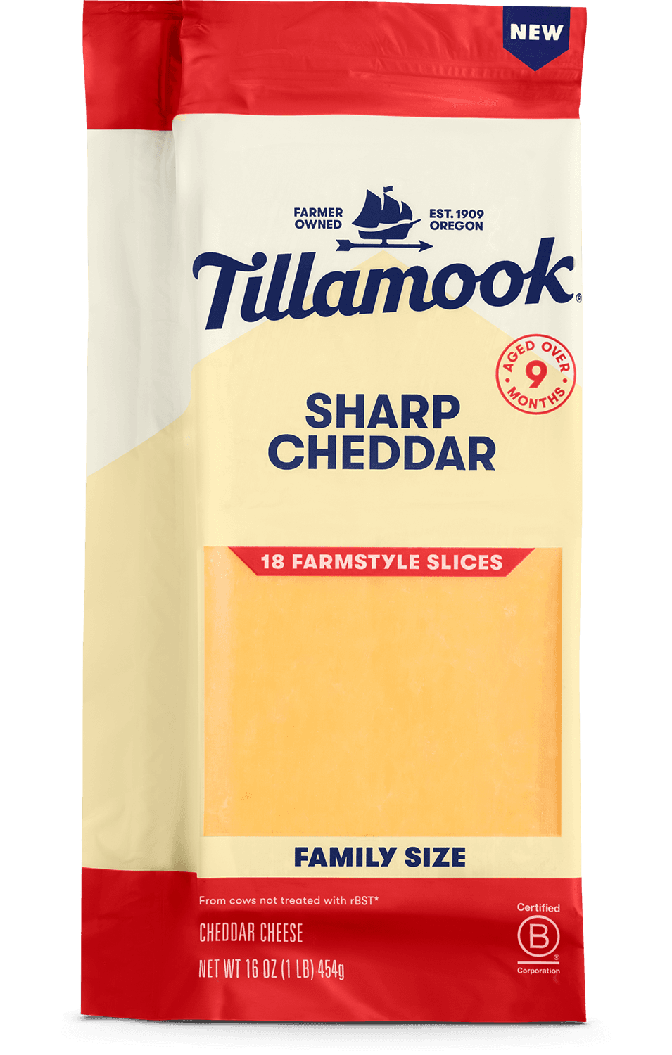 Sharp cheddar slices