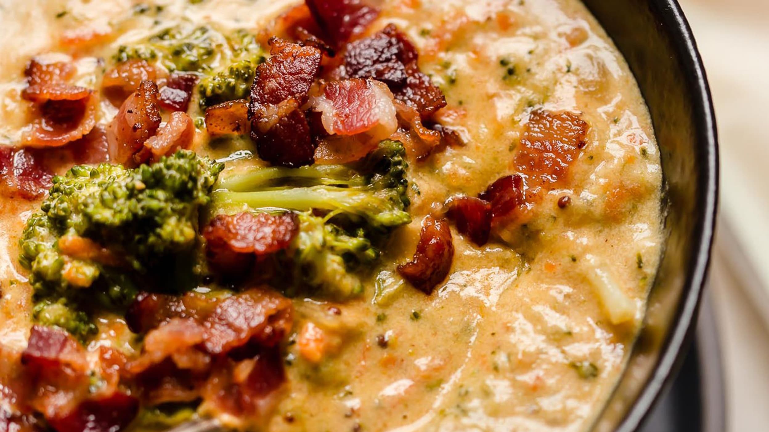 Bacon Beer Cheese Broccoli Cheddar Soup