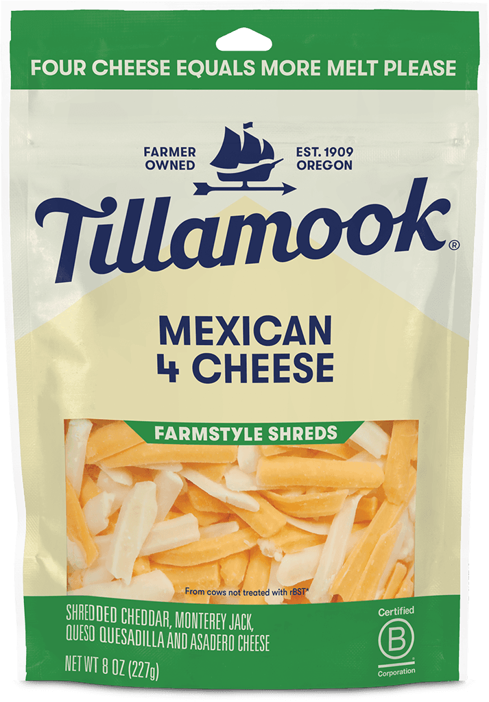 Shredded Mexican 4 Cheese Thick Cut