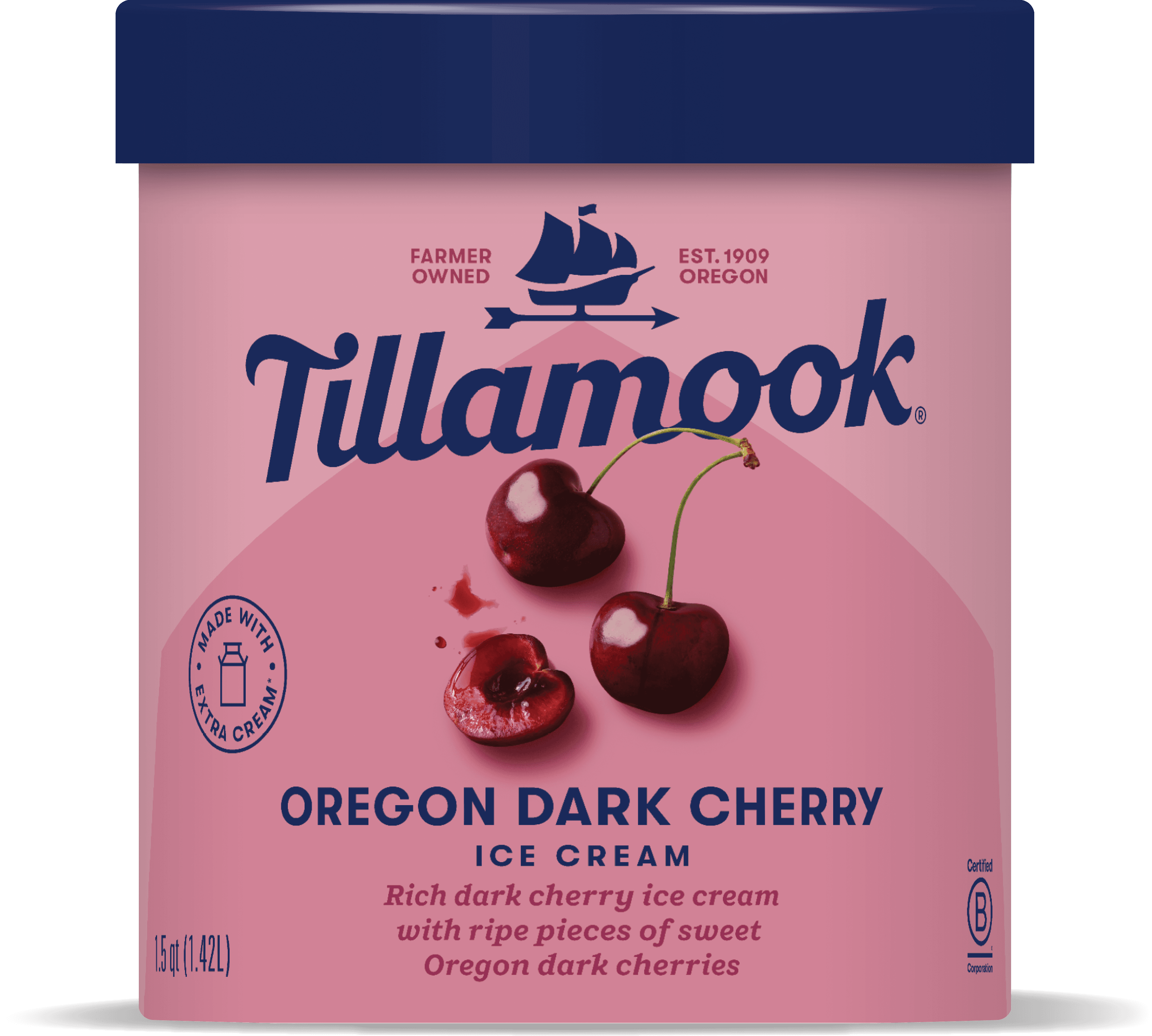 Oregon Dark Cherry Ice Cream