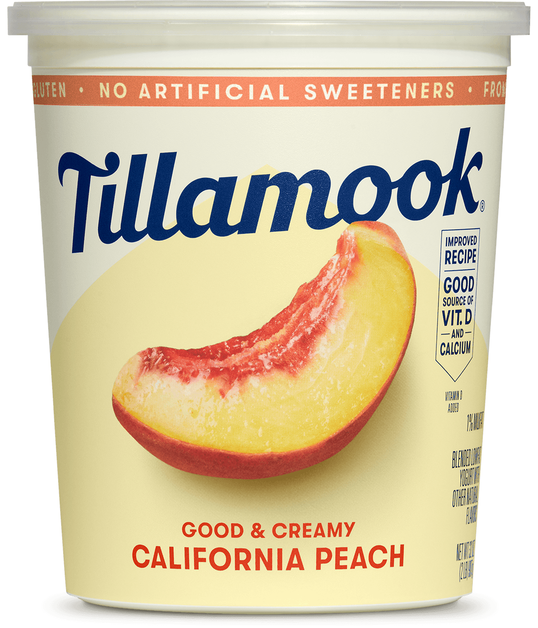 California peach lowfat yogurt tub 2025