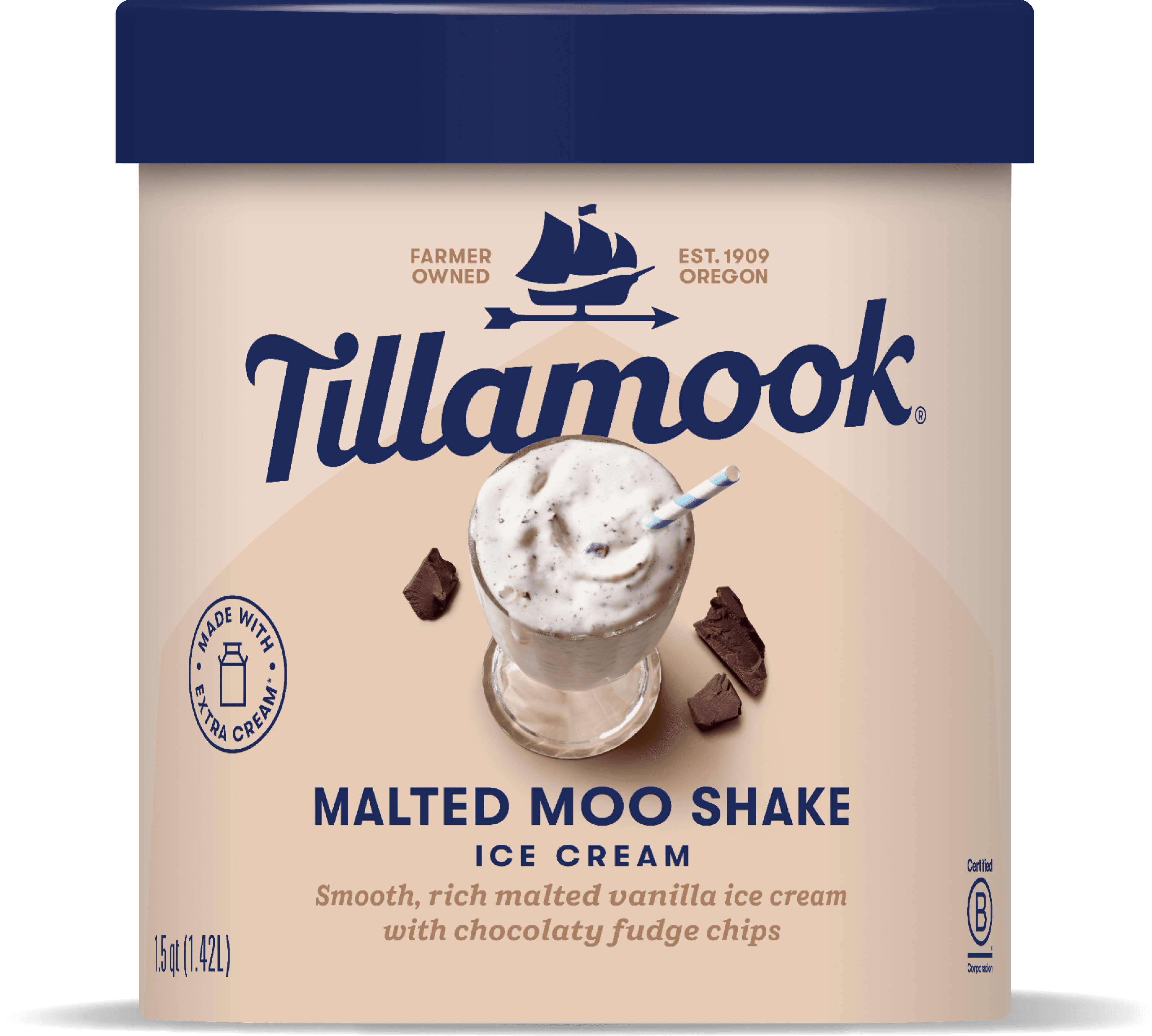 Malted Moo Shake Ice Cream