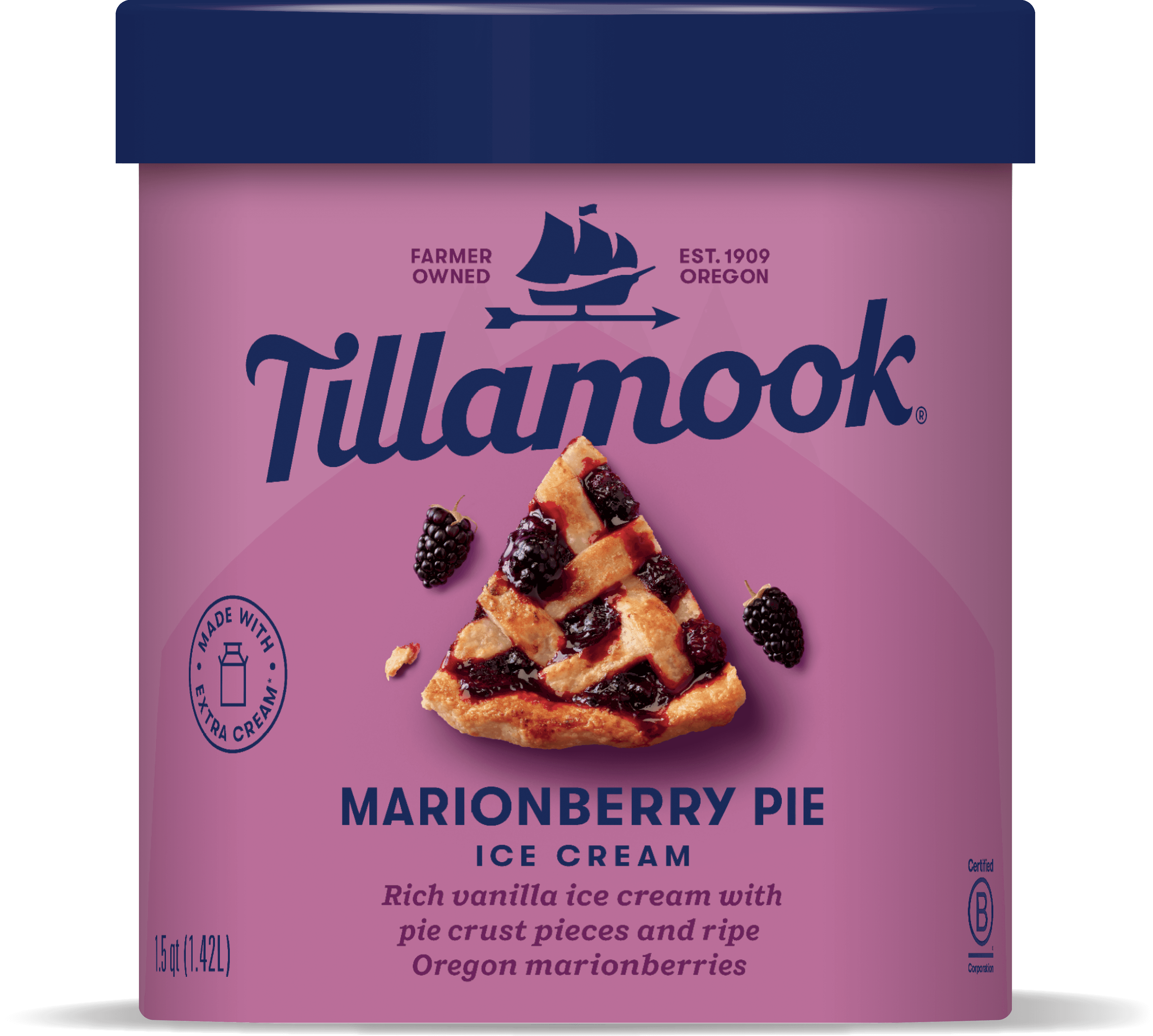Marionberry Pie Ice Cream