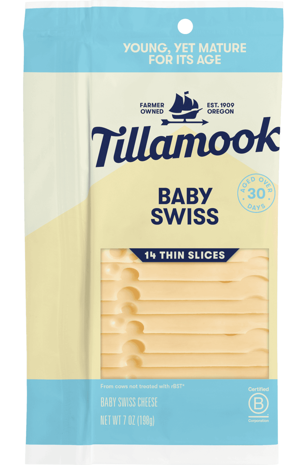 Baby Swiss Cheese Sliced