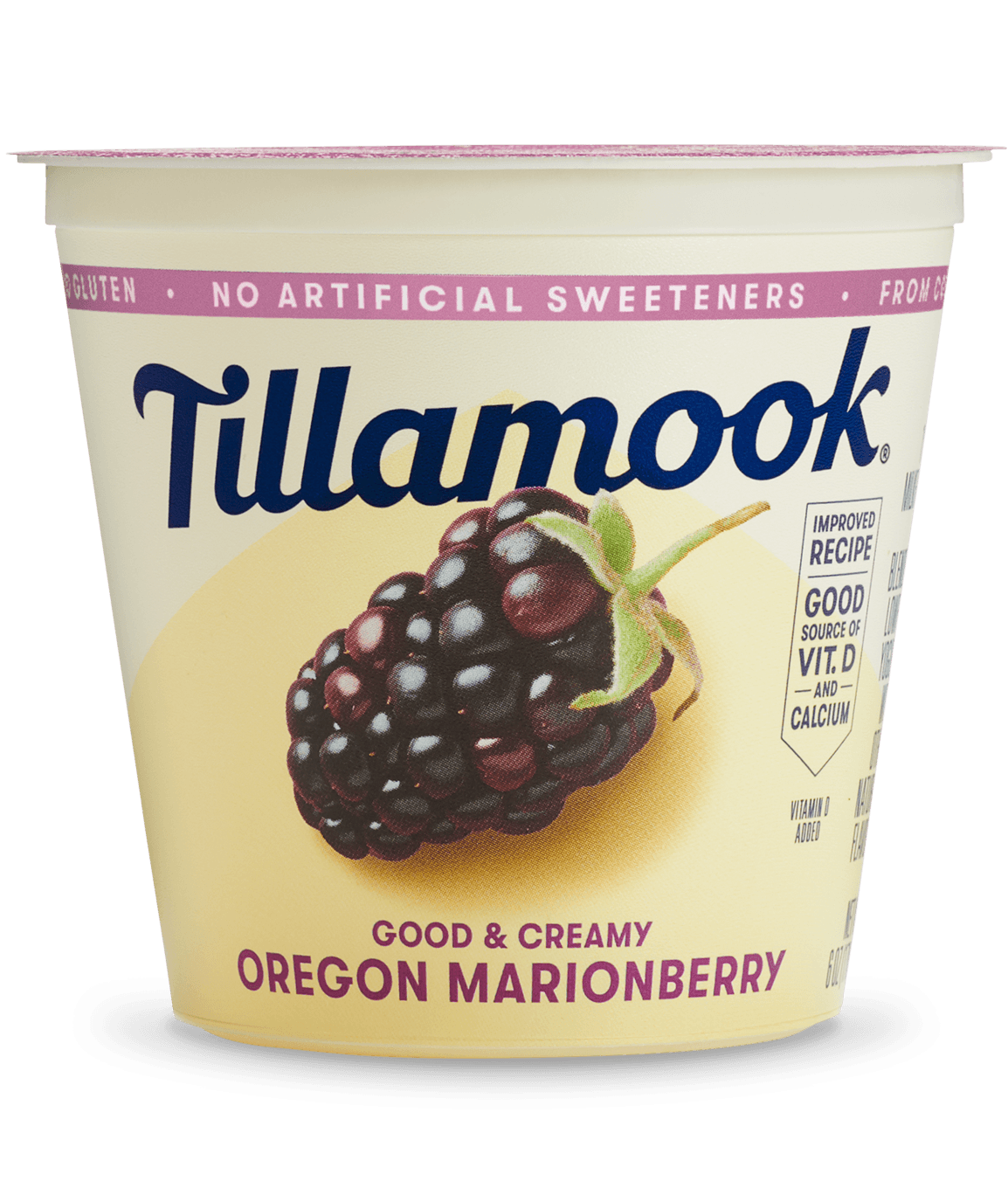 Oregon marionberry lowfat yogurt