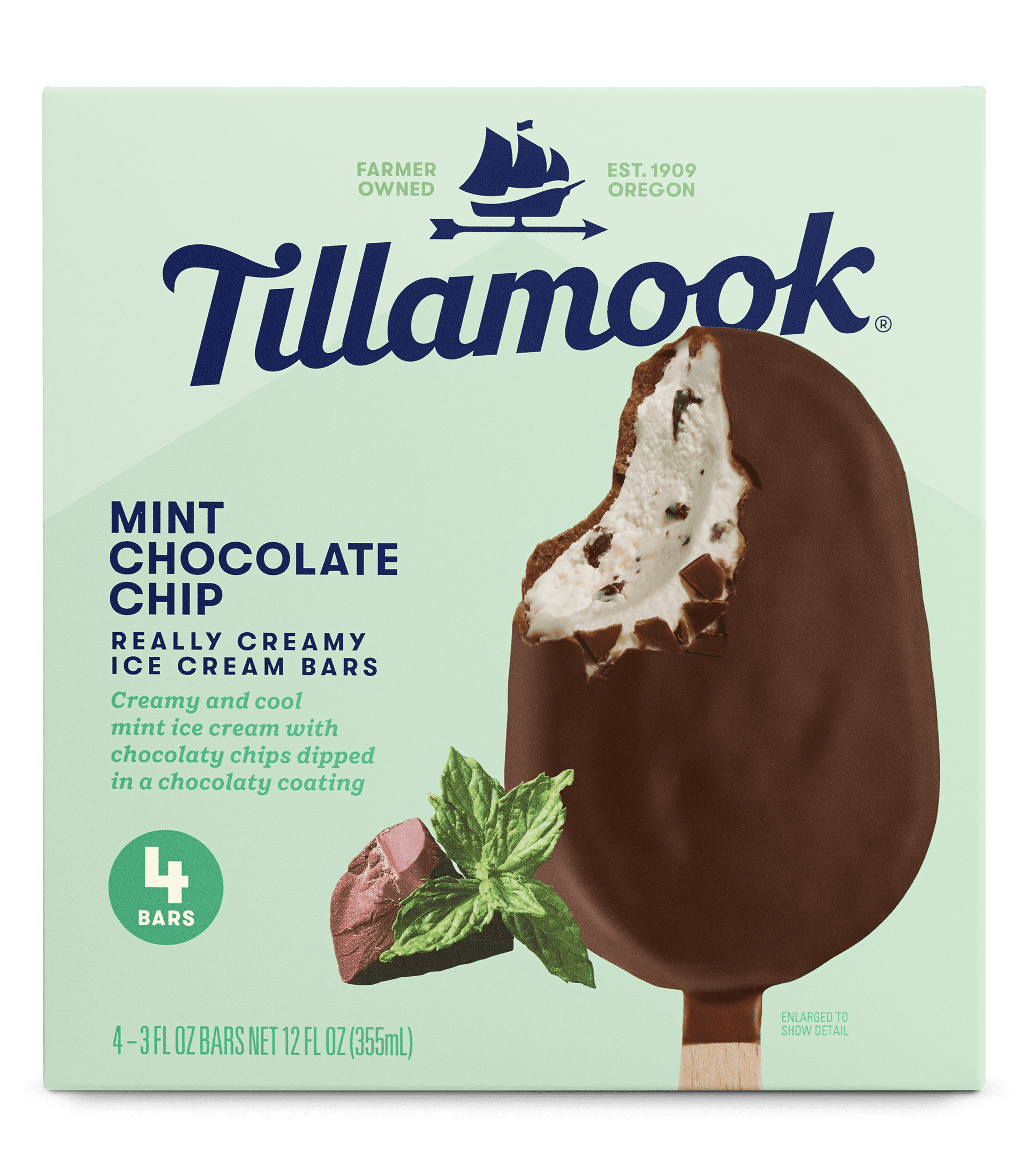 Tillamook Mint Chocolate Chip Ice Cream Bars